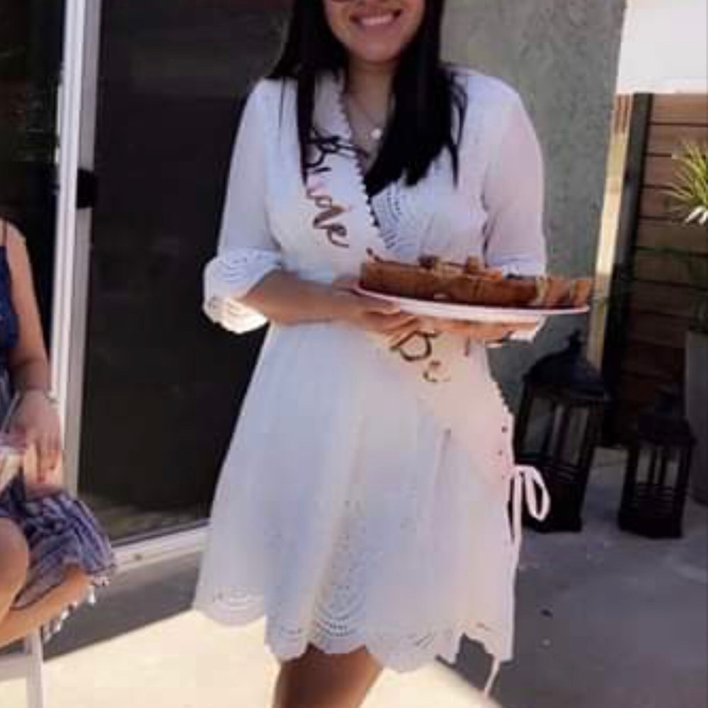 White dress bridal shower